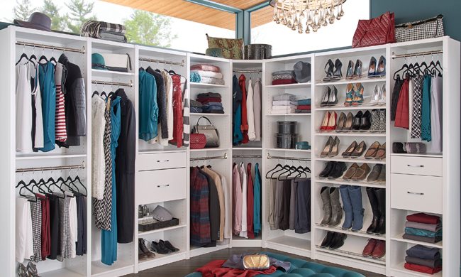 Having a disorganized closet is a problem for at least one in four women