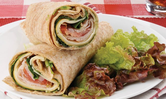 Turkey, Spinach and Apple Wrap
