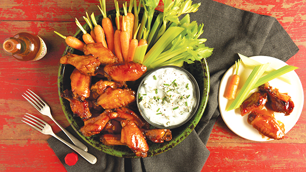Crispy Baked Wings with Chipotle Barbecue Sauce or Nashville-Style Sauce