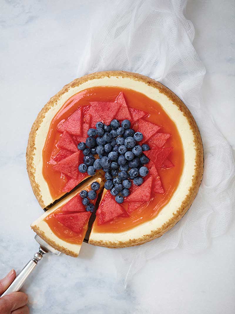 Recipe: Watermelon and Blueberry Cheesecake
