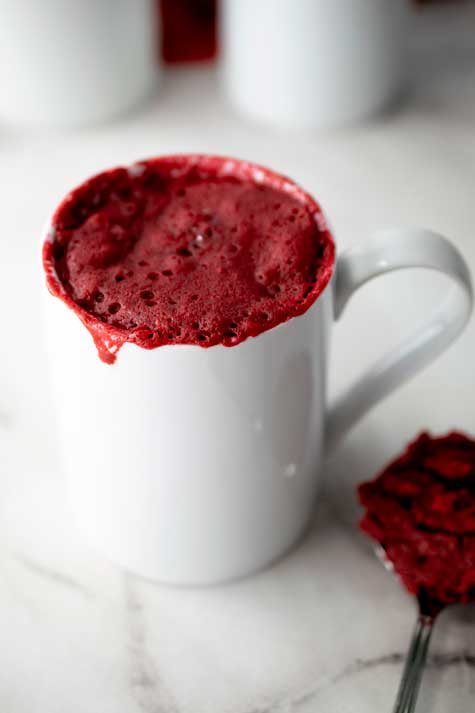 Red Velvet Mug Cake For Your Valentine - Family Life Tips