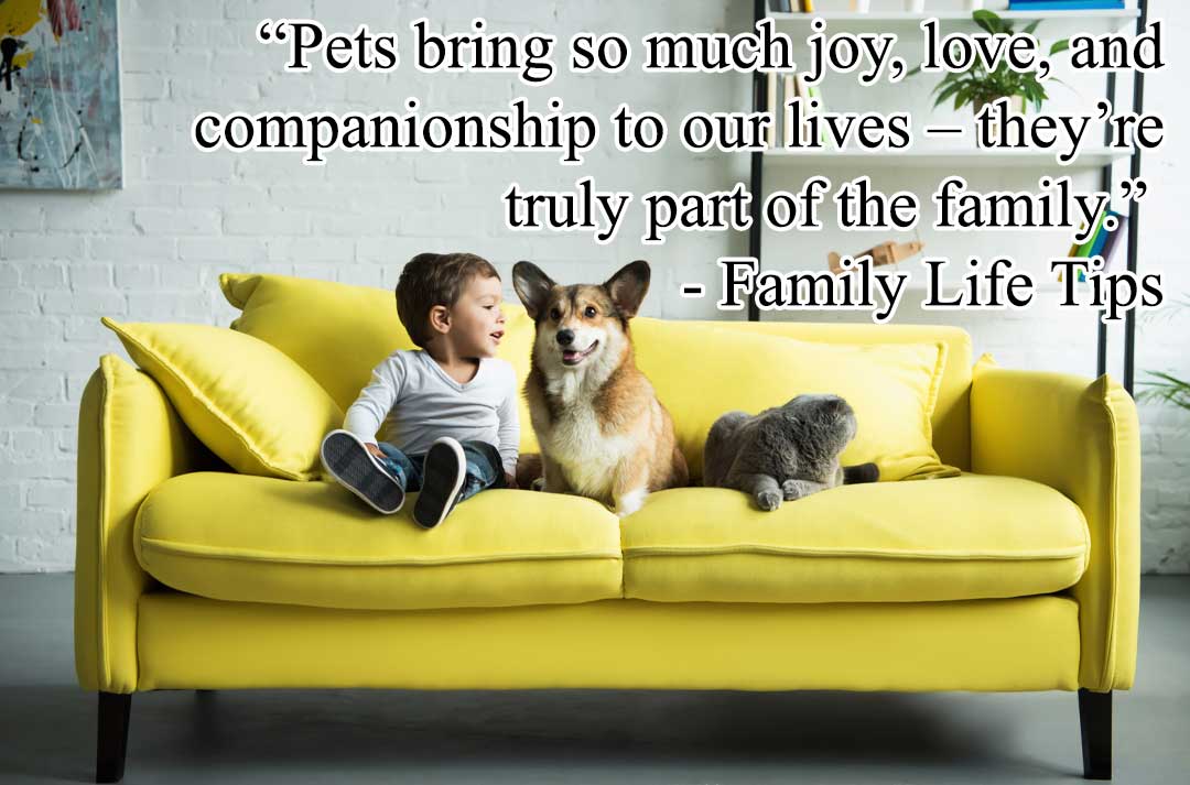 Pets are Family Quotes - “Pets bring so much joy, love, and companionship to our lives – they’re truly part of the family.” 