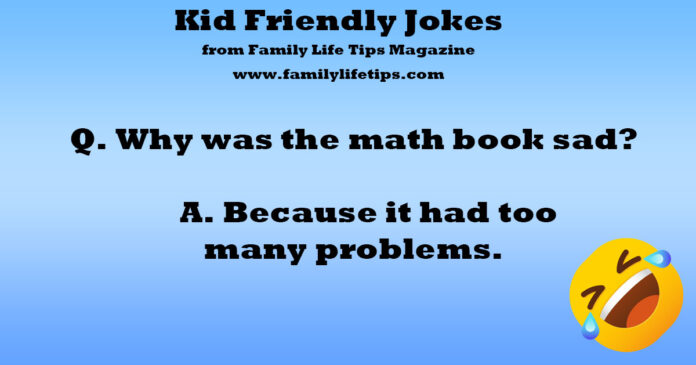 Kid Friendly Jokes Why Was the Math Book Sad