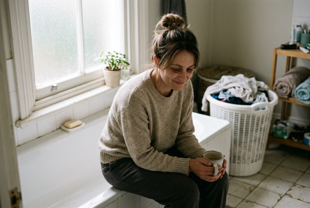 why i started locking the bathroom door again